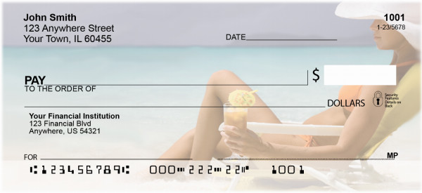 Tropical  Cocktails Personal Checks