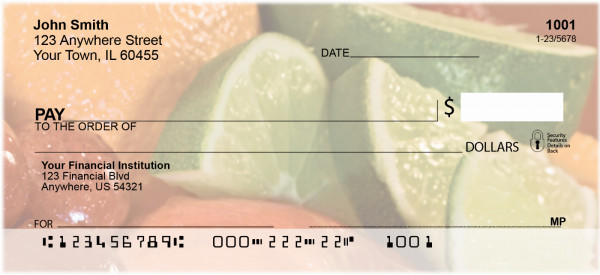 Luscious Fruits Personal Checks