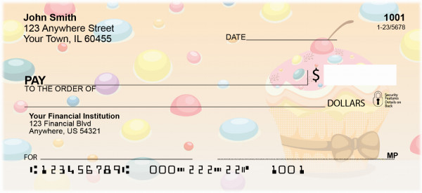 Cupcakes Personal Checks