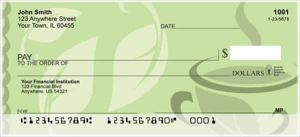 Tea for Two Personal Checks