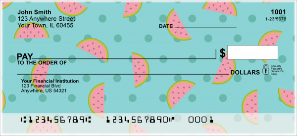 Fruity Patterns Personal Checks