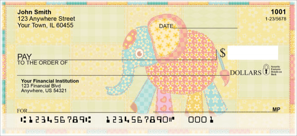 Patchwork Personal Checks