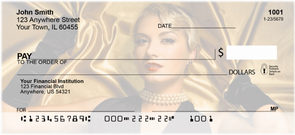 In Sexy Marilyn Monroe Style Personal Checks