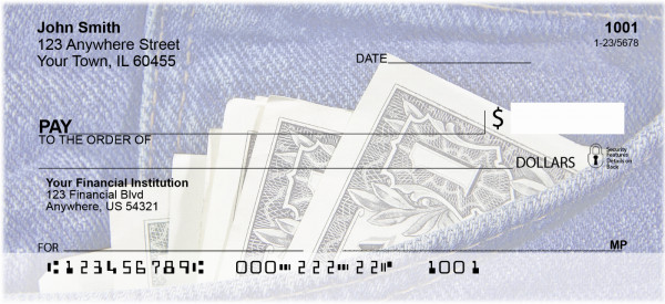 Denim Personal Checks