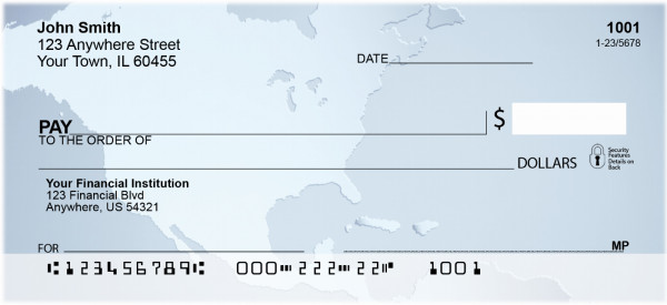 Maps Of All Colors Personal Checks