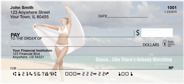 Dance Like No One's Watching Personal Checks