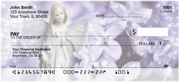 Spring Flower Fairies Personal Checks