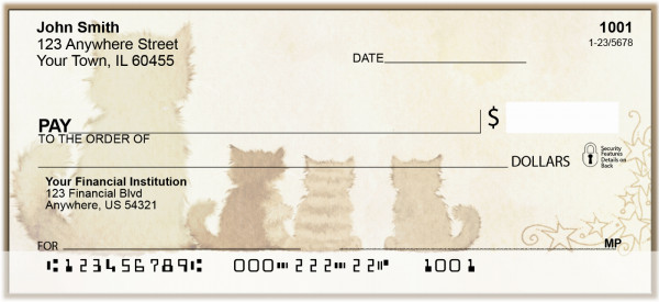 Feline Friends Personal Checks