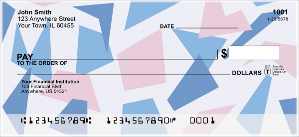 Geometric Pastels Personal Checks
