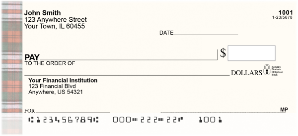Going Plaid Personal Checks