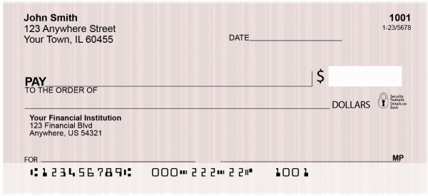 Modern Suites Personal Checks