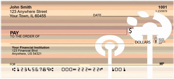 Chocolate Abstract Personal Checks