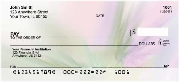 Pastel Petals Personal Checks