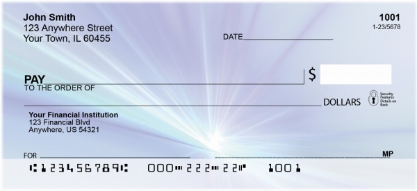 Spark of a Blue Flame Personal Checks