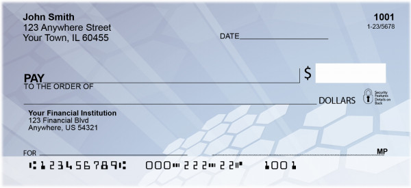 Digital Hexagons Personal Checks