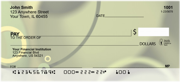 Concentric Circles Personal Checks