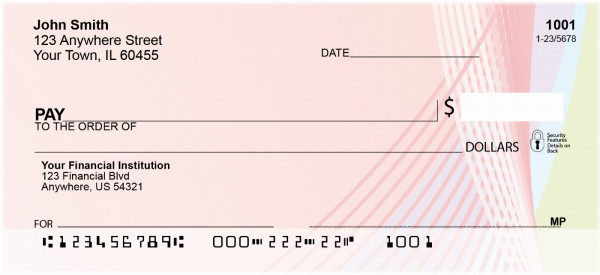 Soft Peach Personal Checks