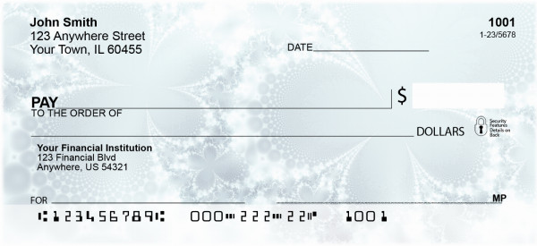 Icy Abstracts Personal Checks