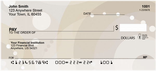 Java Inspired Circles Personal Checks