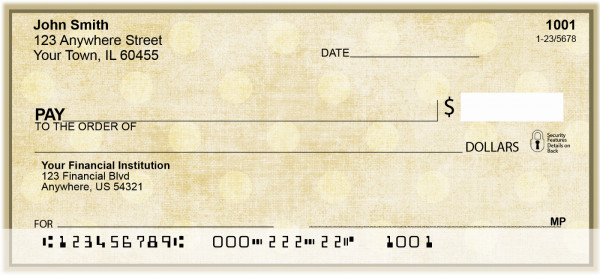 Vintage Dots Personal Checks