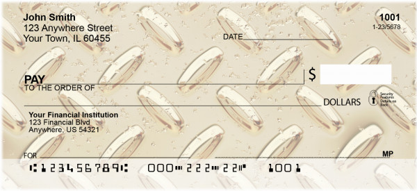 Diamond Plate Multi-Color Personal Checks