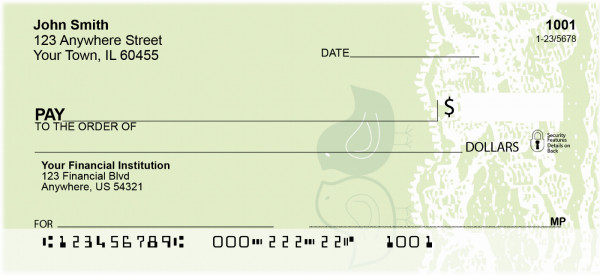 Bird Table Cloth Personal Checks
