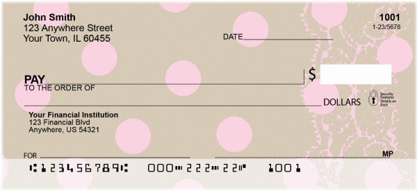 Brown Table Cloth Personal Checks