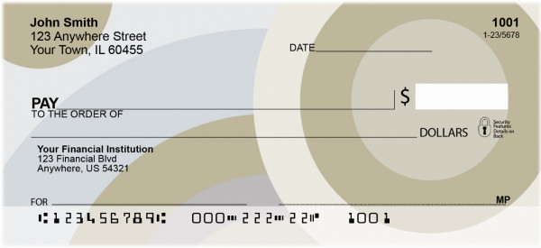 Geometric Patterns Personal Checks