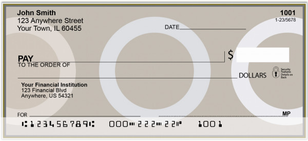 Mocha Geometrics Personal Checks