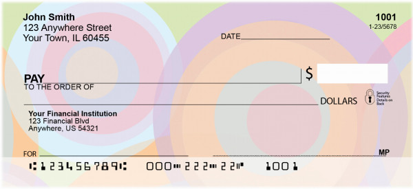 Disco Circles Personal Checks