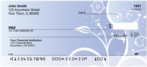 Icy Blue Personal Checks