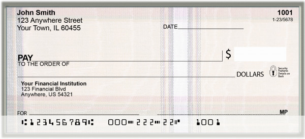 Soft Plaids Personal Checks