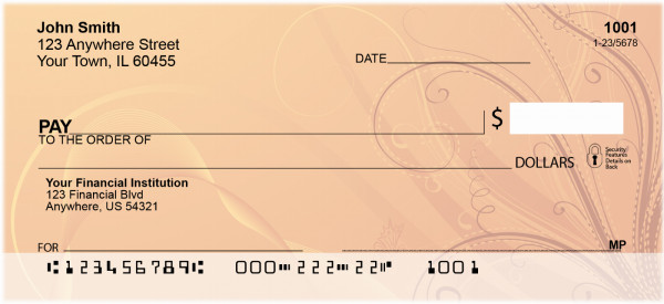 Hot Filigree Florentine Personal Checks