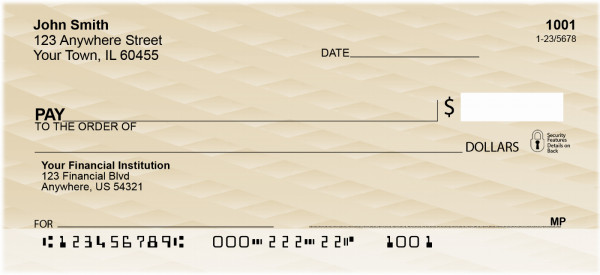 Colorful Basket Weave Personal Checks
