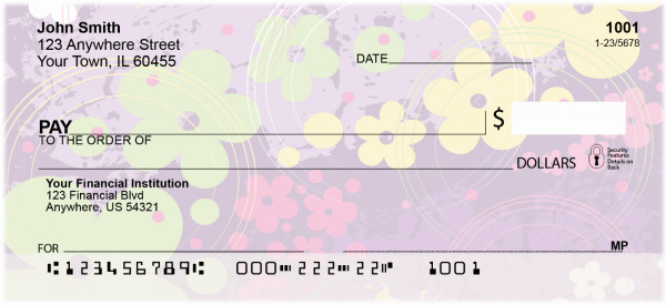 Aloha Flowers Top Tear Personal Checks