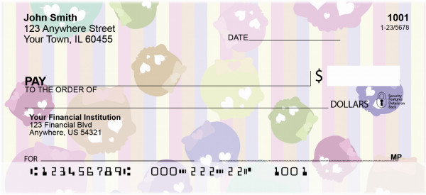 Pastel Skulls Personal Checks