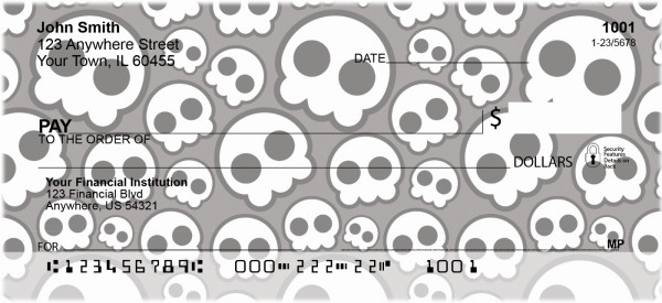 Skull Patterns Personal Checks