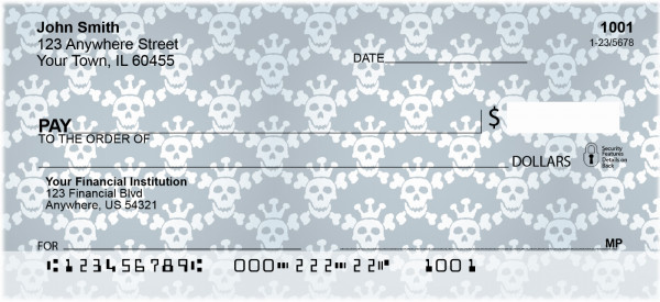 Vintage Skulls Personal Checks