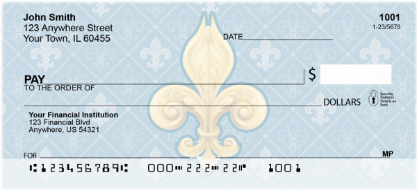 Fleur-de-lis Personal Checks