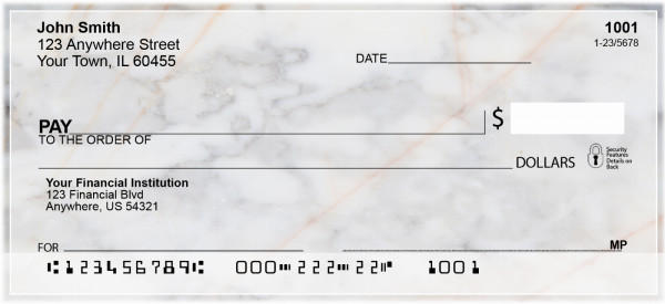 Marble Texture Personal Checks