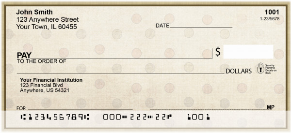 Linen Dots Personal Checks