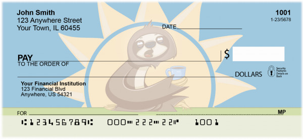 Stewie the Sloth Checks