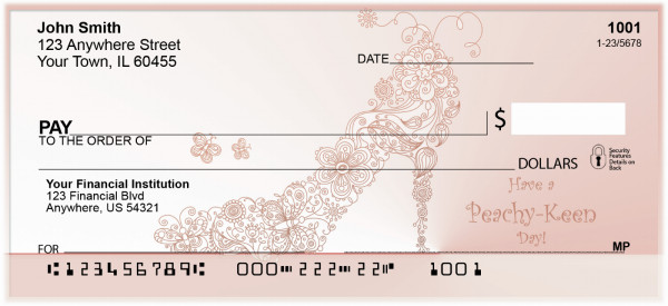 Peachy Keen Days Personal Checks