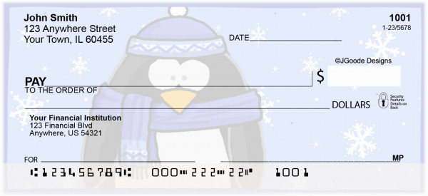Jen Goode's Penguins Personal Checks