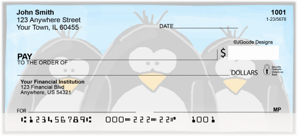 Jen Goode's Chilly Penguins Personal Checks