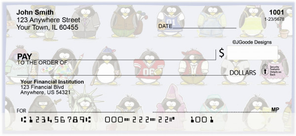 Jen Goode's Penguin Personalities Personal Checks