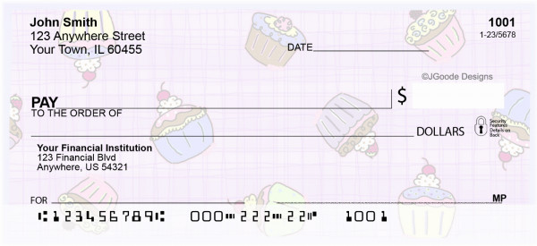 Jen Goode's Cupcake Party Personal Checks