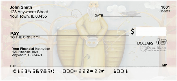 Folk Noah Personal Checks by Lorrie Weber