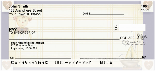 Raggedy Friends Personal Checks by Lorrie Weber