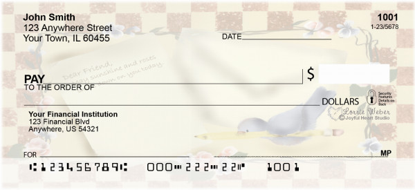 Letter's to a Friend Checks by Lorrie Weber